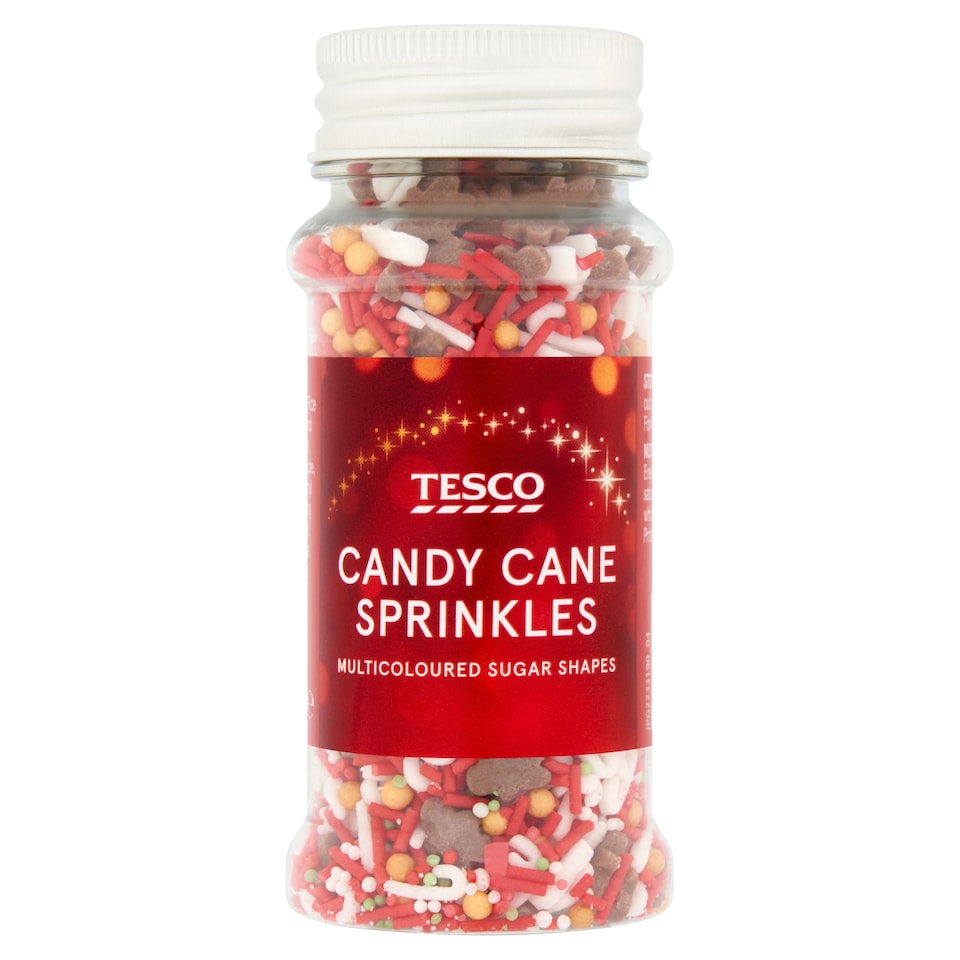 Tesco Candy Cane Festive Sprinkles 70g