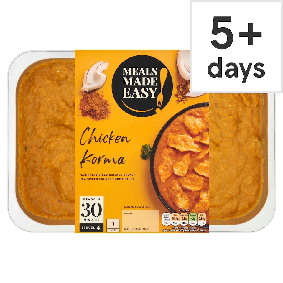 MEALS MADE EASY CHICKEN KORMA 800G