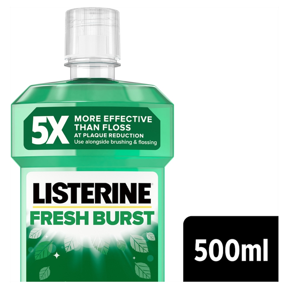 image 1 of Listerine Fresh Burst Antibacterial Mouthwash 500ml