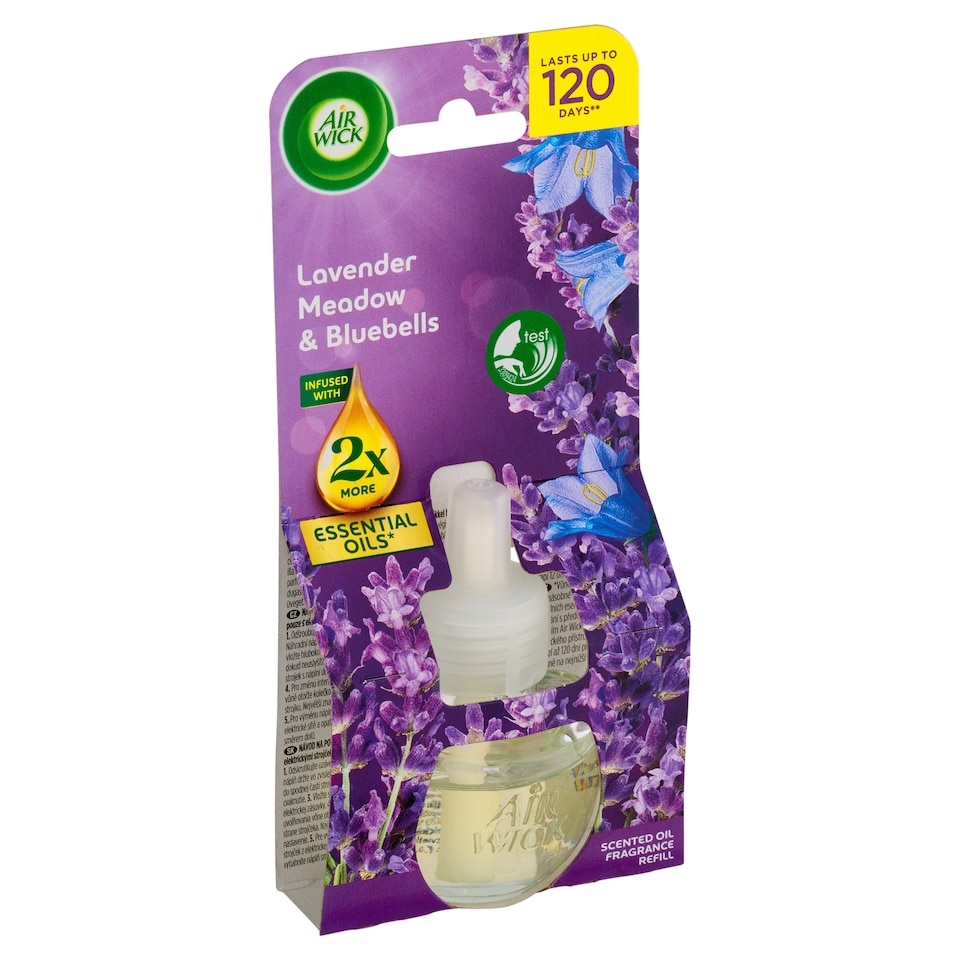 Obrázek 1 pro produkt Air Wick Tekutá náplň do elektrického přístroje levandulová louka a modré kvítky 19ml