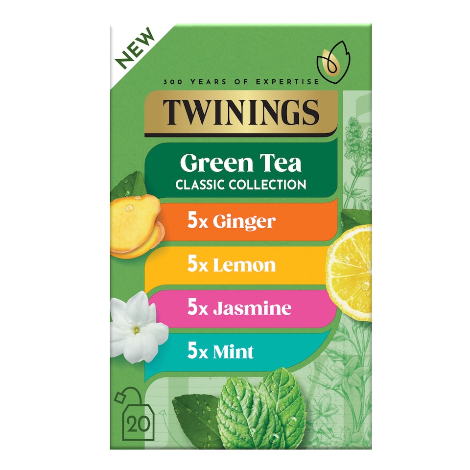 image 1 of Twinings Green Tea Classic Collection 20 Tea Bags 42.5g