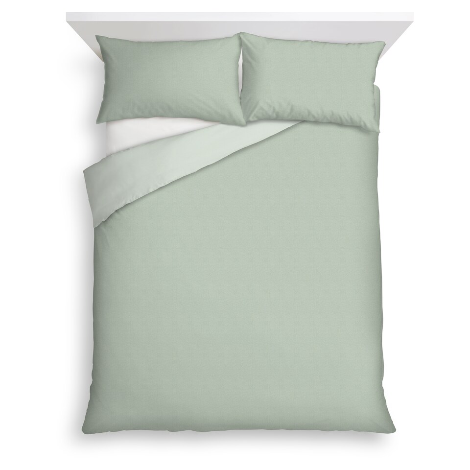 F&F Home Green Reversible Duvet Set double