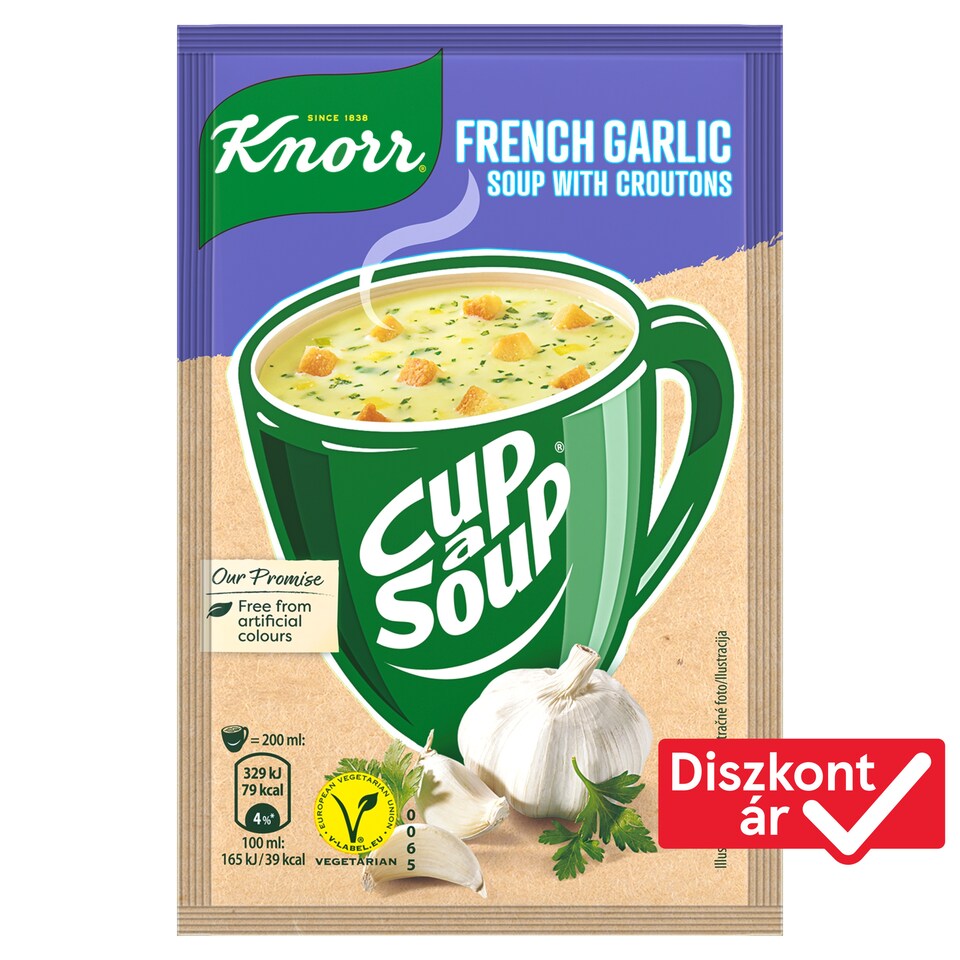 Knorr Cup a Soup Instant French Garlic Soup with Croutons 18 g