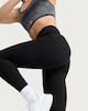 image 2 of F&F Active EVERYHOUR Ribbed Leggings in Black
