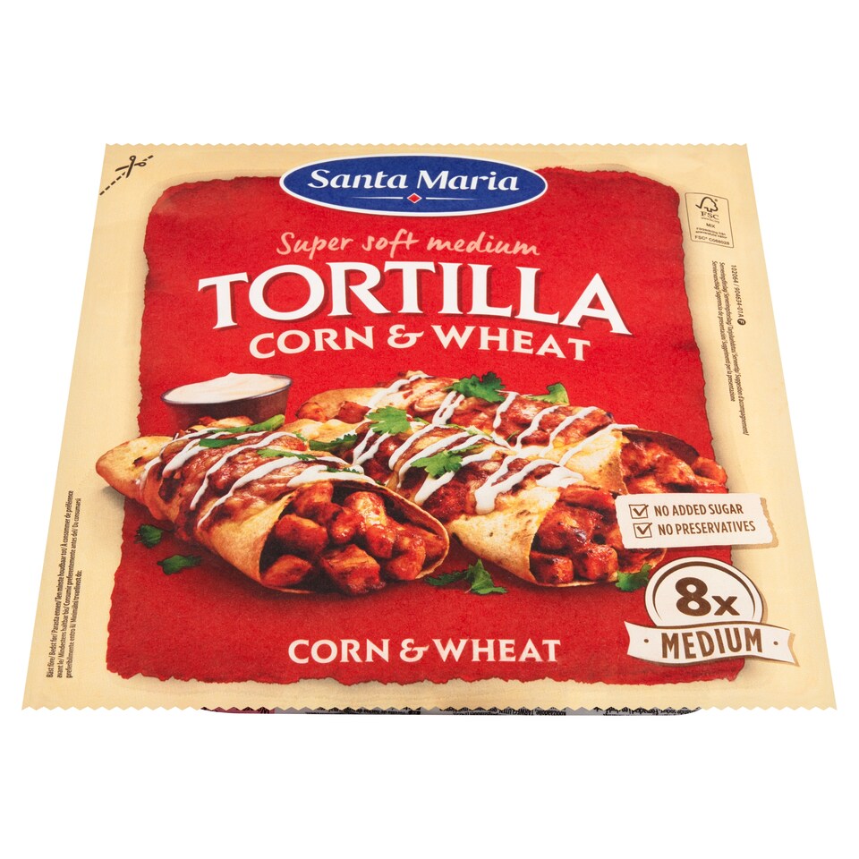 Santa Maria Wheat-Corn Tortilla 8 pcs 336g