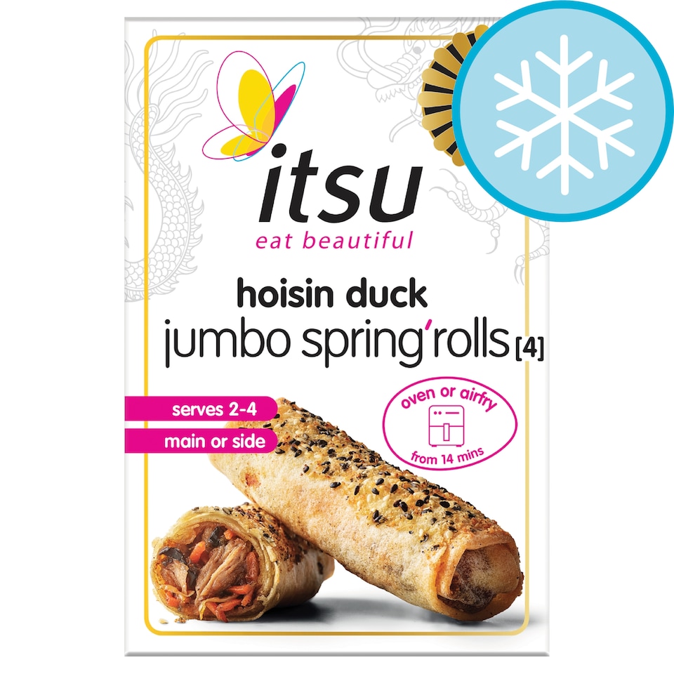 image 1 of itsu 4 hoisin duck jumbo spring roll 300g