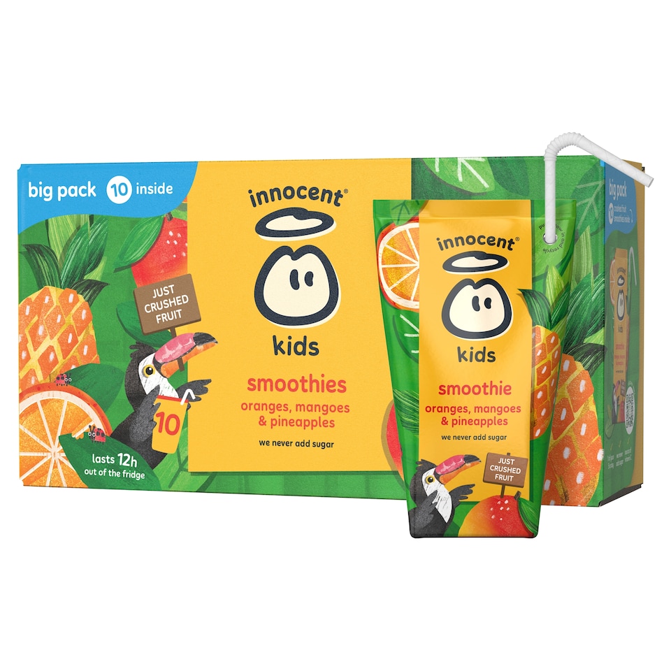 image 1 of innocent Kids Orange, Mango & Pineapple Smoothies 10x150ml