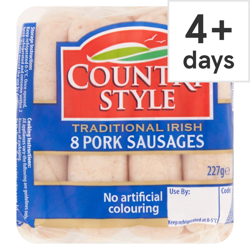 Country Style Pork Sausages 227G