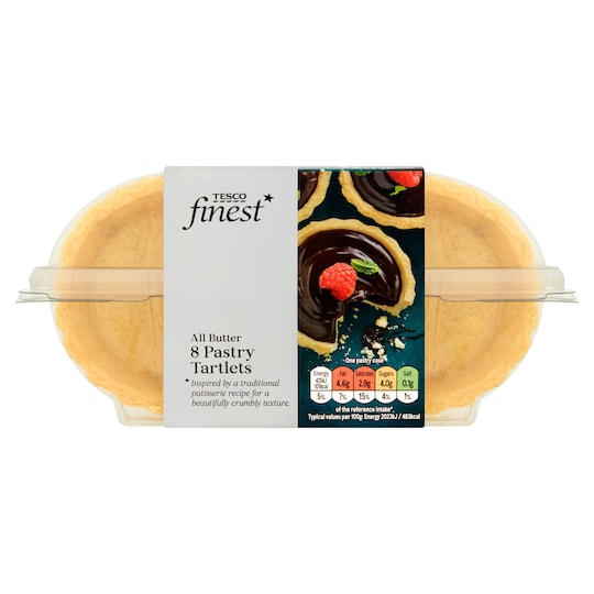 Tesco Finest All Butter Pastry Tartlets 8 Pack Tesco Groceries