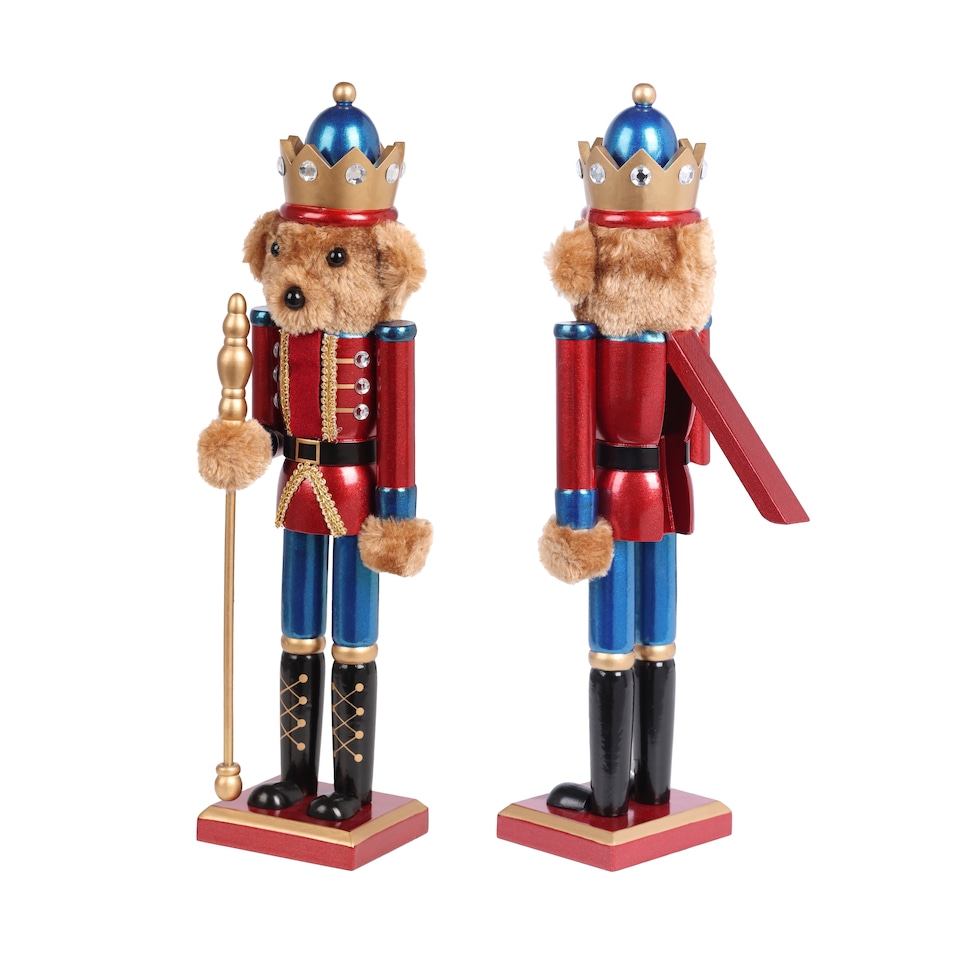 IG Design Teddy Nutcracker Christmas Room Decoration