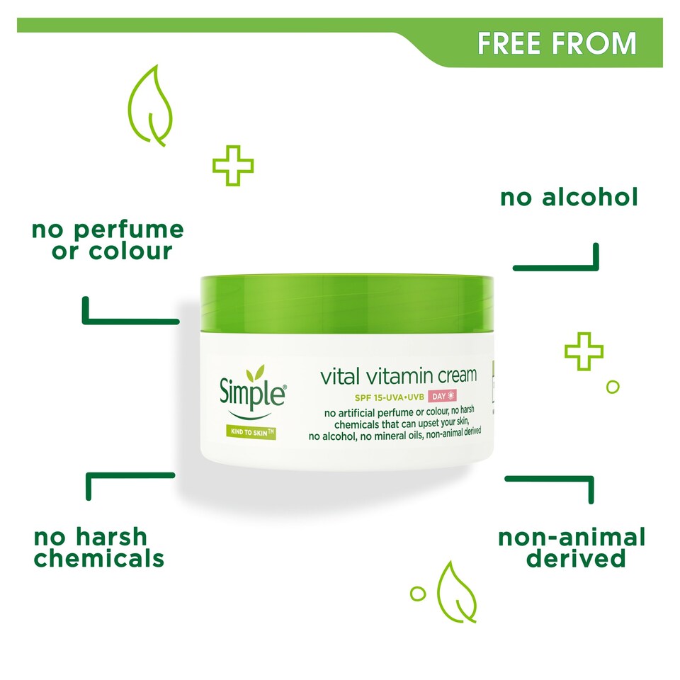 image 1 of Simple Kind To Skin Vital Vitamin Day Cream Spf 15 50Ml