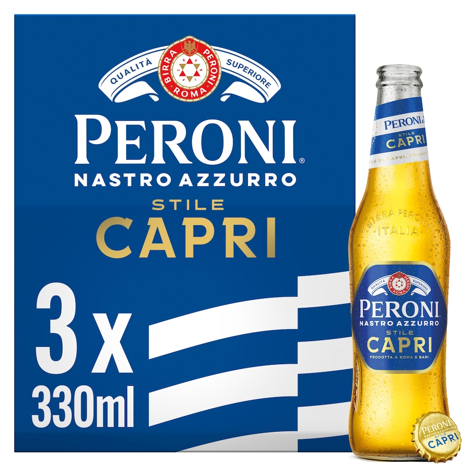 image 1 of Peroni Stile Capri Beer Lager Bottles 3x330ml