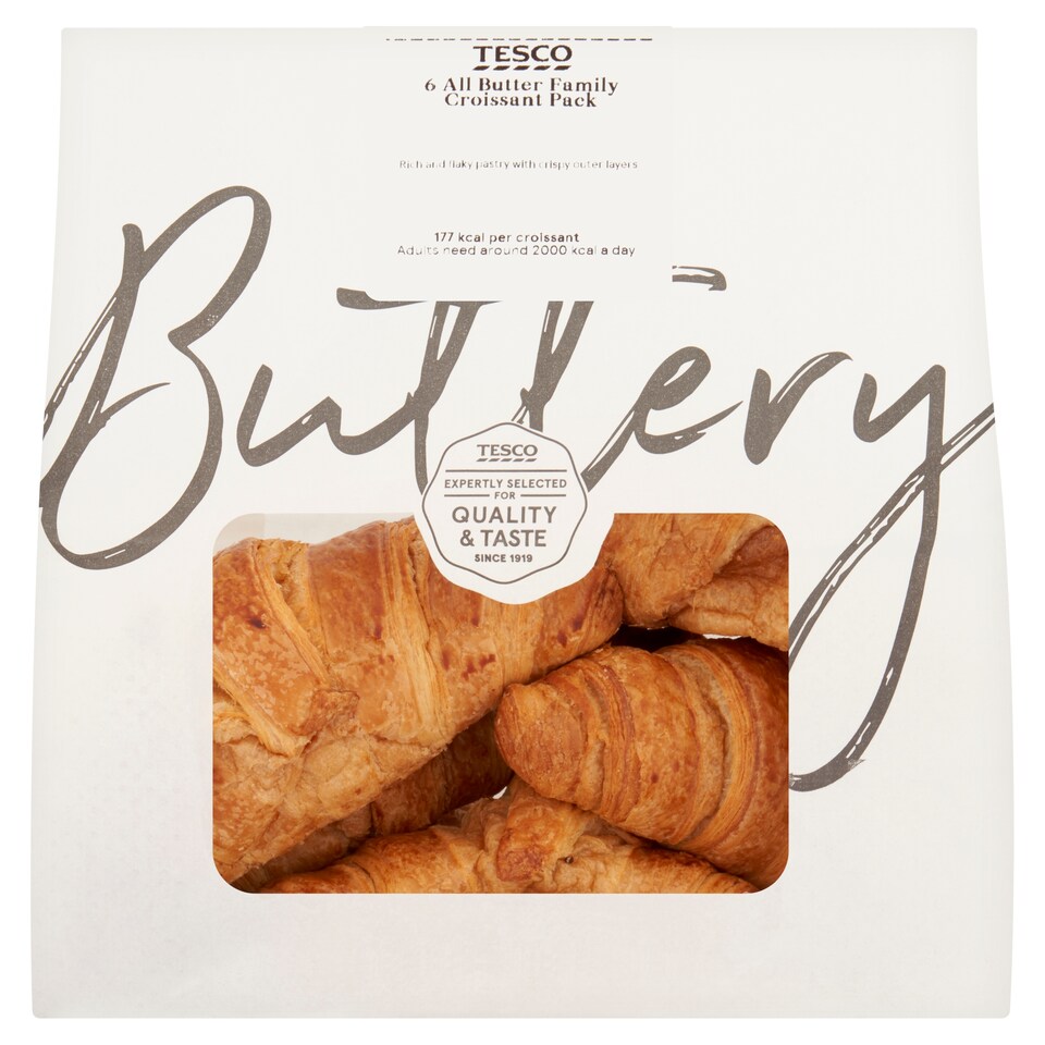image 1 of Tesco All Butter Croissants Family Pack 6 pack