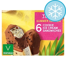 Tesco Cookies and Cream Ice Cream Sandwich 510ml (6x85ml)