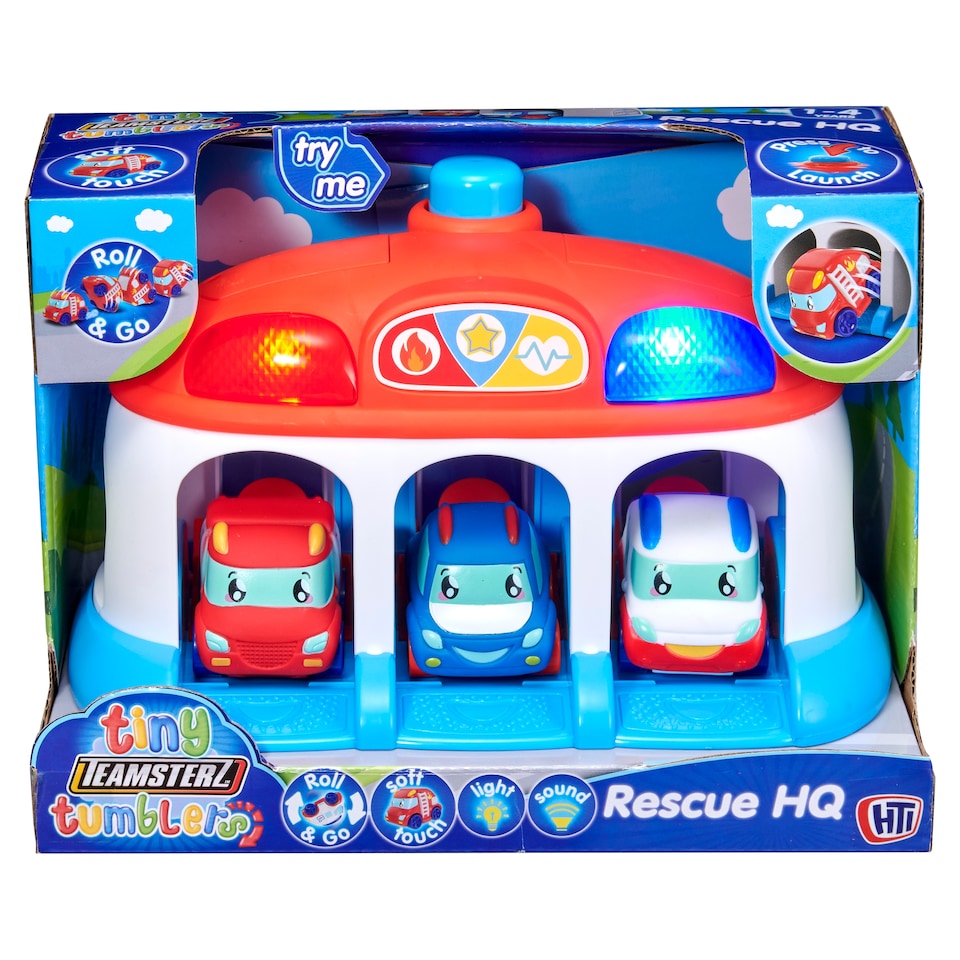 Teamsterz Tiny Tumblers központi garázs és 3 autó