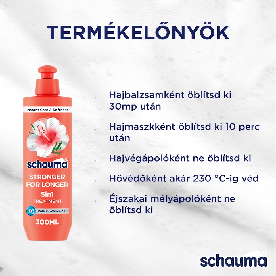 Schauma Erős & Hosszú haj univerzális hajápoló hibiszkusszal & rozmaringgal 300 ml  1. kép