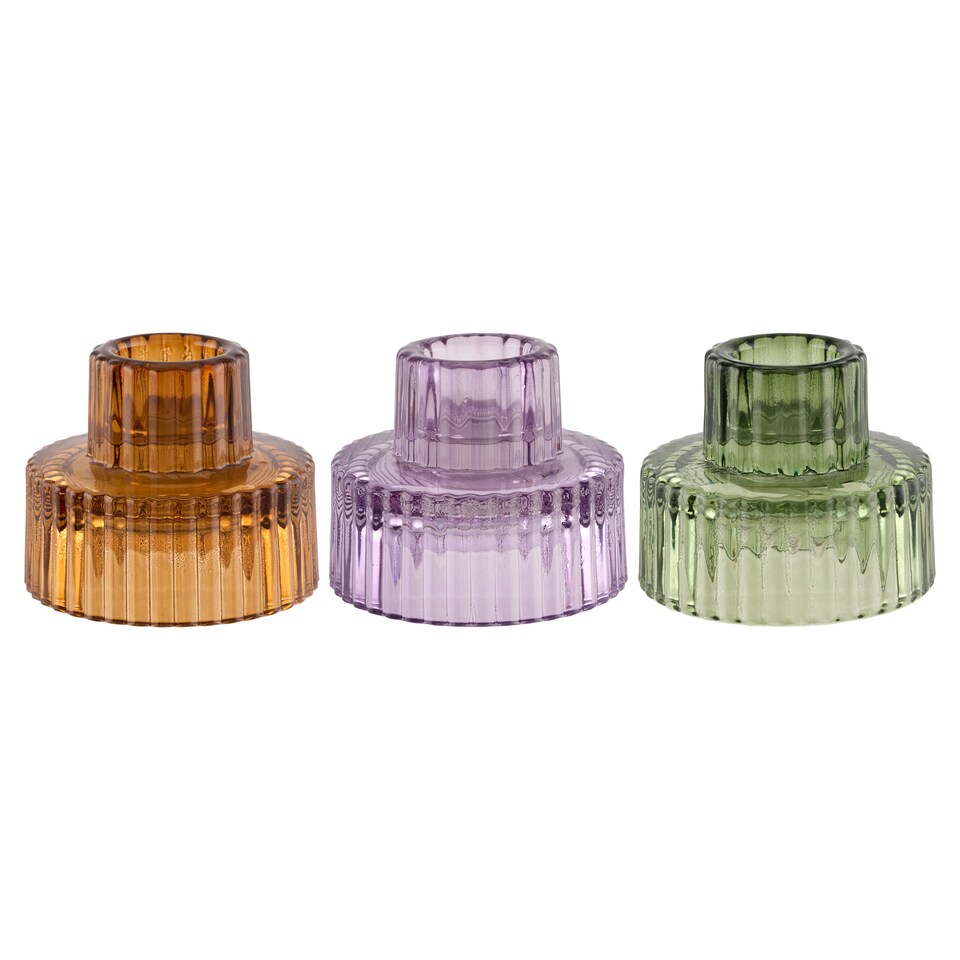 Candlelight 2 in 1 Glass Candle Holder