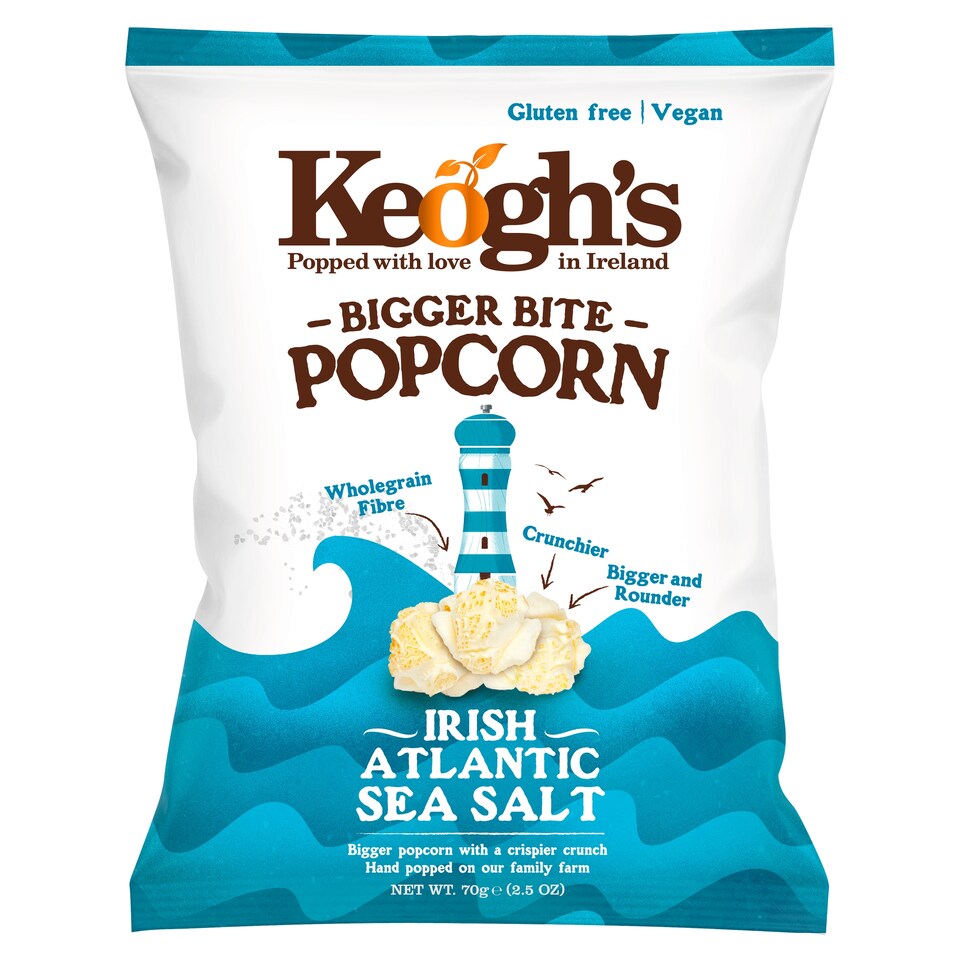 Keoghs Popcorn Atlantic Sea Salt 70G