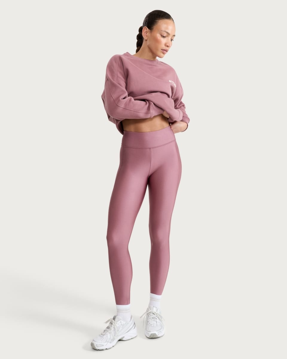 image 1 of F&F Active EVERYHOUR High Shine High Waisted Leggings in Pink