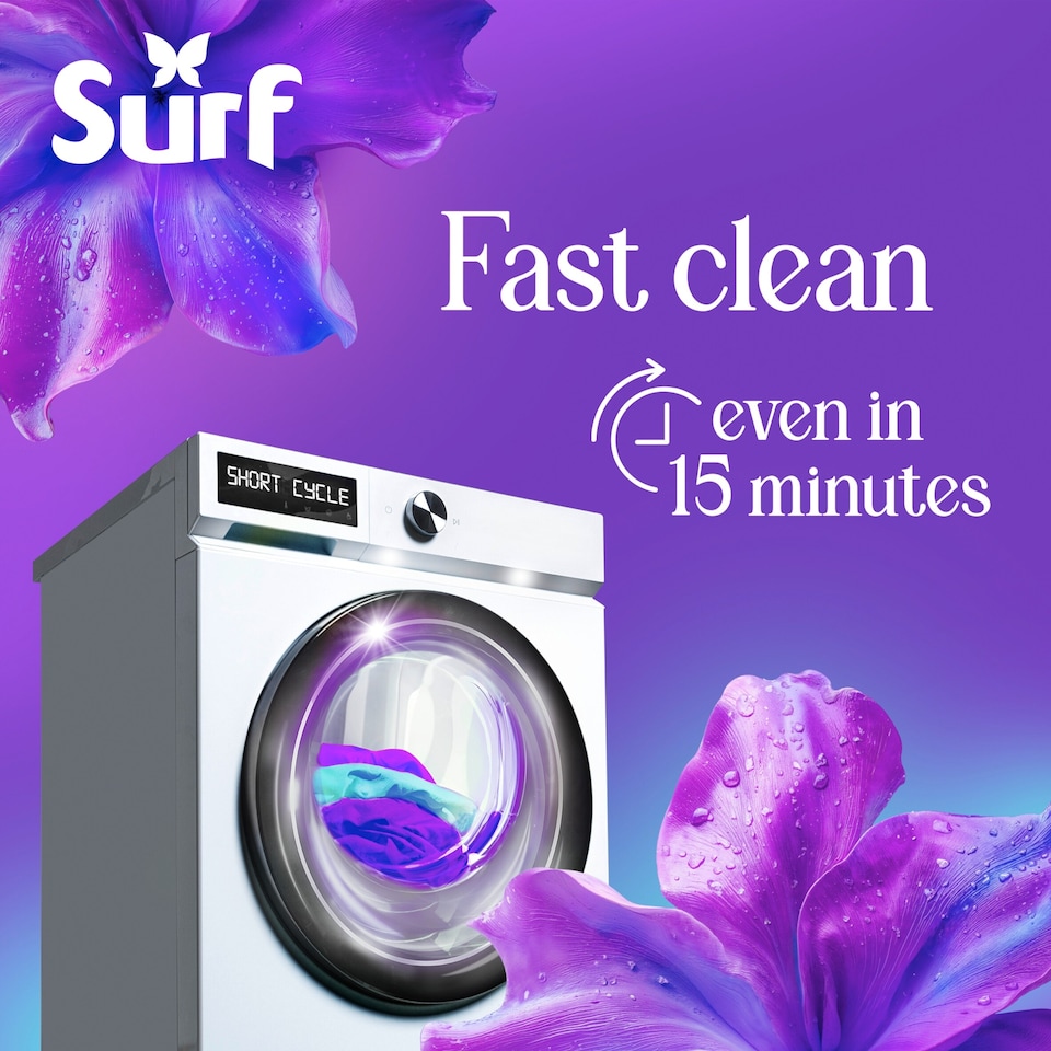 image 1 of Surf Magnifi-Scent Quick Wash Twilight Bloom Laundry Liquid Detergent 31 Washes 837ml