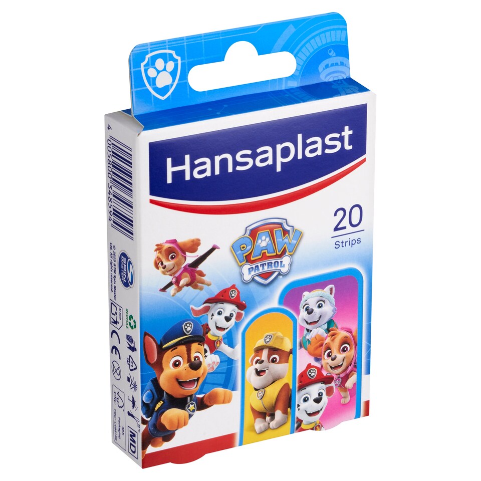 Obrázek 1 pro produkt Hansaplast Dětské náplasti s motivy Tlapkové patroly 20 ks