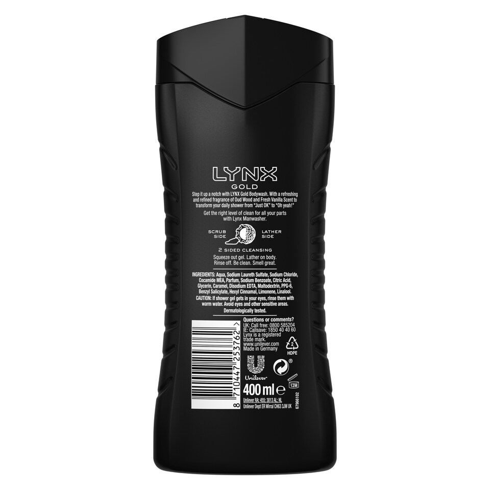image 1 of Lynx Gold Shower Gel 400Ml