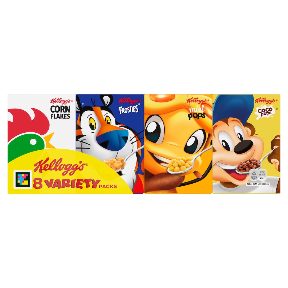 Kellogg's egyedi csomagolású gabonapehely variációk 205 g