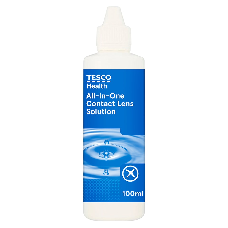 Tesco Health All-In-One Contact Lens Solution 100ml Pack