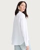 image 3 of F&F Pure Cotton Double Cloth Long Sleeved Shirt in White