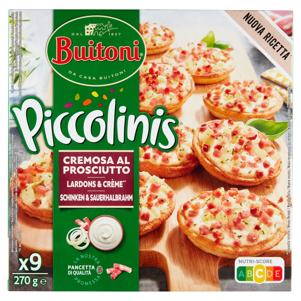 Buitoni Piccolinis Cremosa al Prosciutto 9 x 30g (270g)