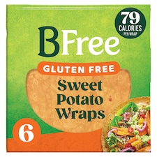 BFree Gluten Free Sweet Potato Wraps 6 Pack 42g