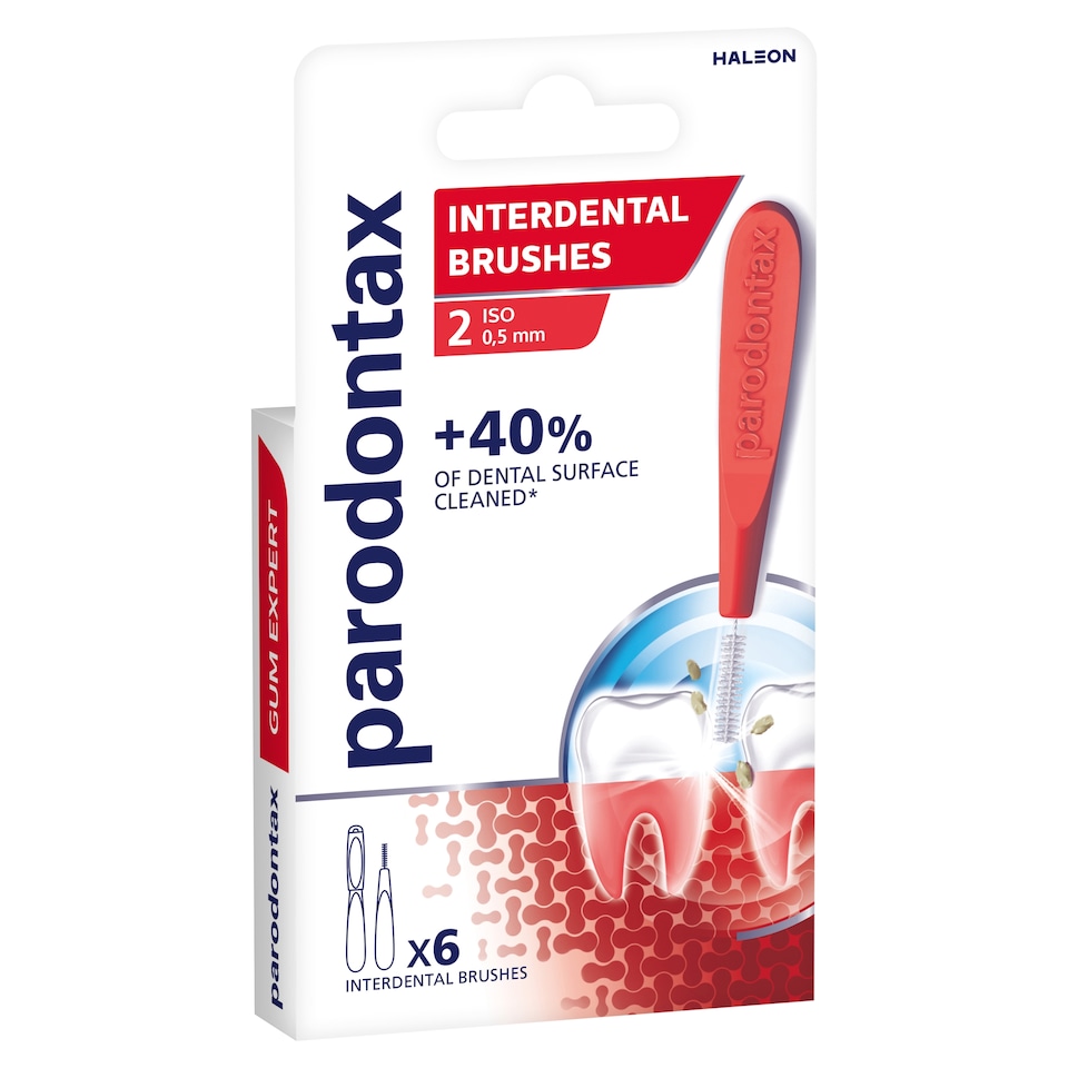 image 1 of Parodontax Gum Expert Interdental Brushes Size 2 ISO 0.5 mm 6 pcs