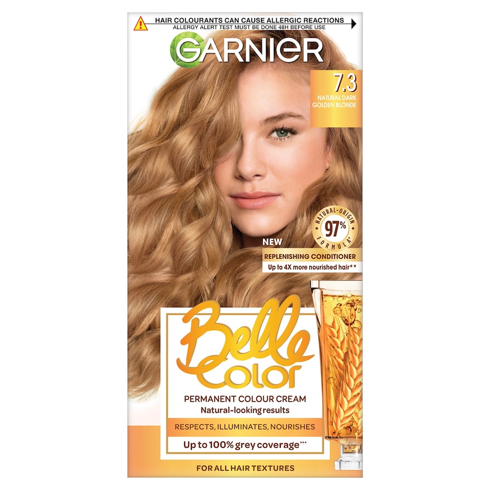 image 1 of Garnier Belle Colour 7.3 Natural Dark Golden Blonde Permanent Hair Dye