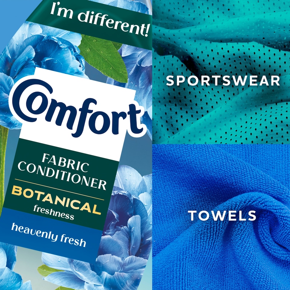 image 1 of Comfort Botanical Heavenly Fresh Fabric Conditioner 64 Wash 960ml