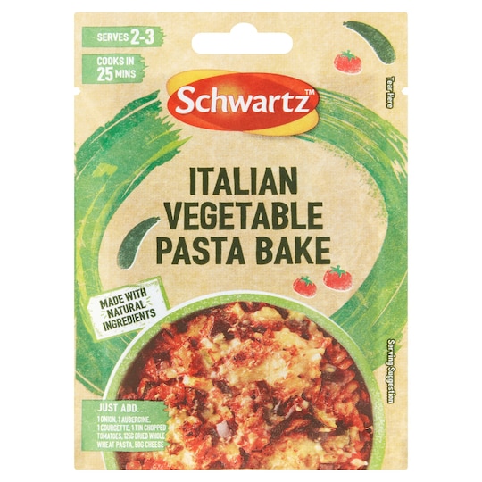 Schwartz Italian Vegetable Pasta Bake Seasoning Mix 20G