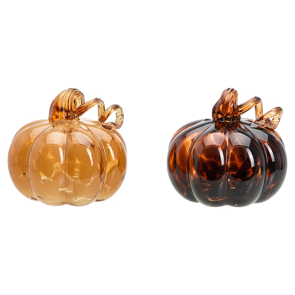  F&F Home Confetti Glass Decorative Pumpkin