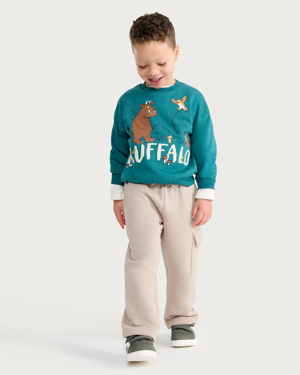 image 1 of Gruffalo Cotton Rich Sweatshirt in Green