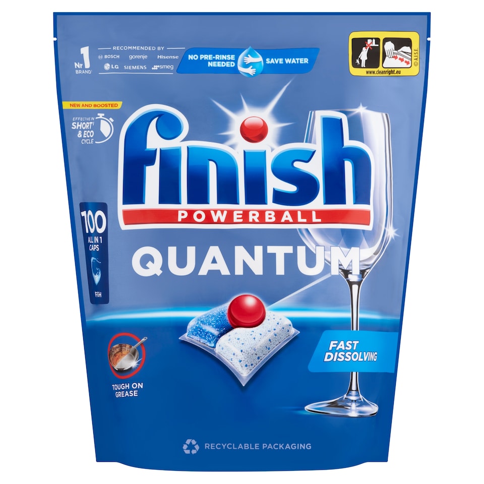 Finish Powerball Quantum Fresh mosogatógép kapszula 100 db 1040 g 1. kép