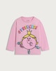 image 4 of Little Miss Princess Pure Cotton Long Sleeved Top in Pink