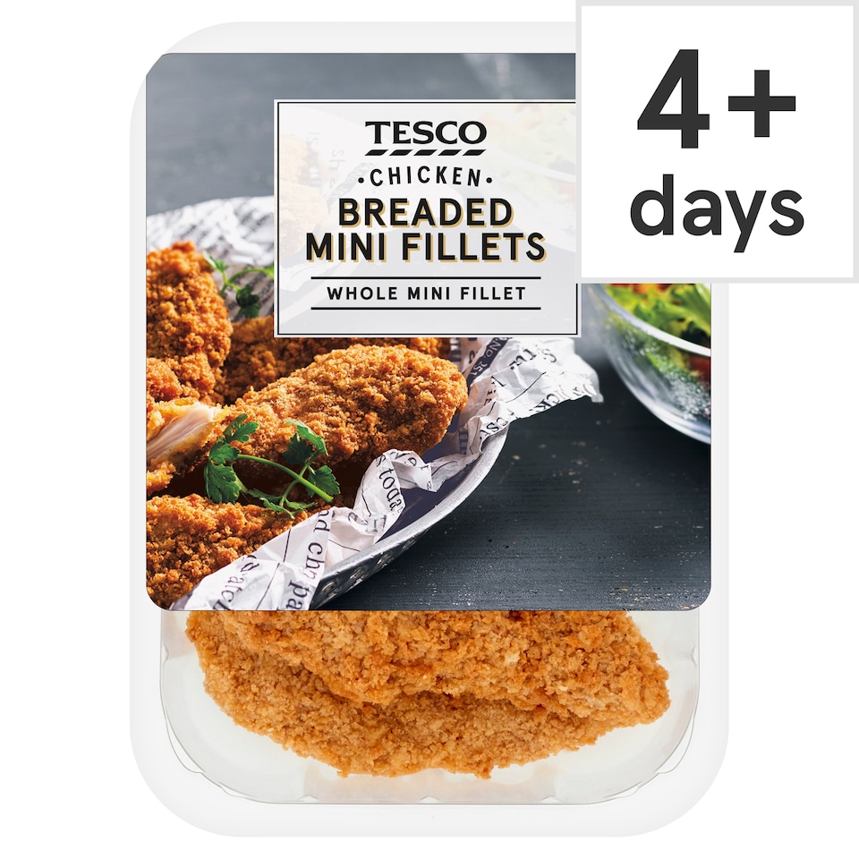 Tesco Breaded Chicken Mini Fillets 305G