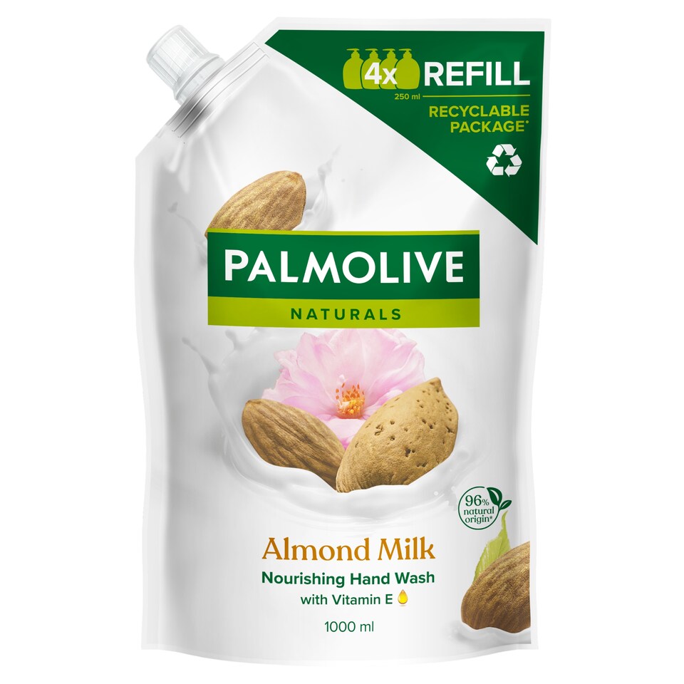 obrázok 1 z Palmolive Naturals Almond & Milk tekuté mydlo náhradná náplň 1000 ml