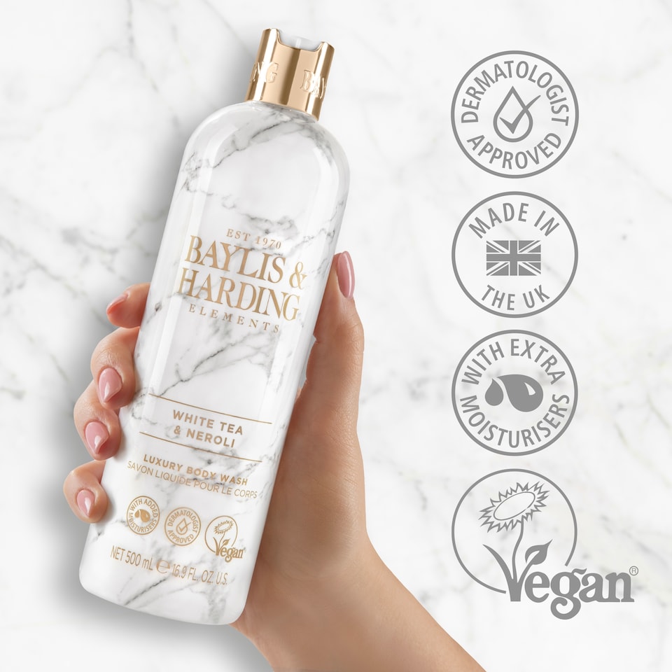image 1 of Baylis & Harding Elements Luxury Body Wash - White Tea & Neroli 500ml