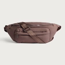 SACHA Padded Crossbody Bag in Dark Nude