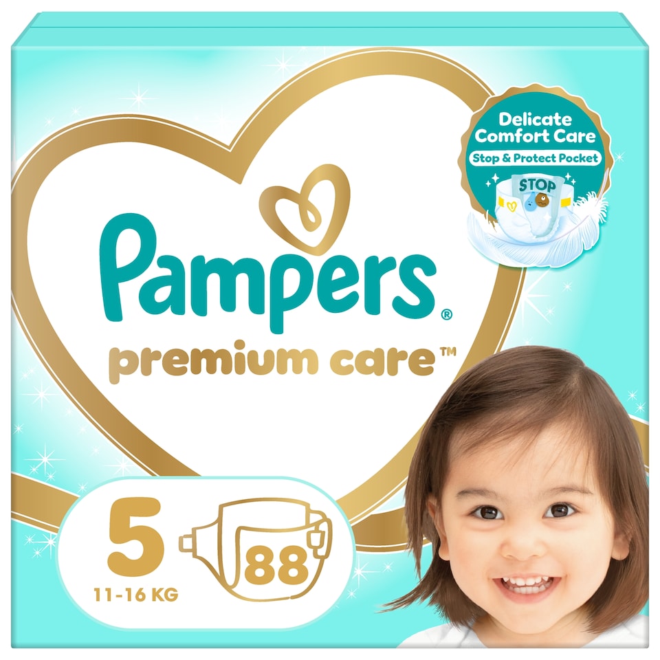 obrázok 1 z Pampers Premium Care veľkosť 5, 88 Plienok, 11kg-16kg