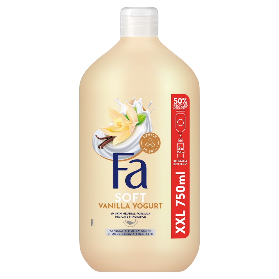 Fa Soft Vanilla Yogurt Shower Cream & Foam Bath 750 ml