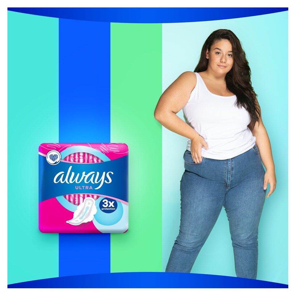 image 1 of Always Ultra Day Sanitary Towels Long (Size 2) Wings 32 Pads