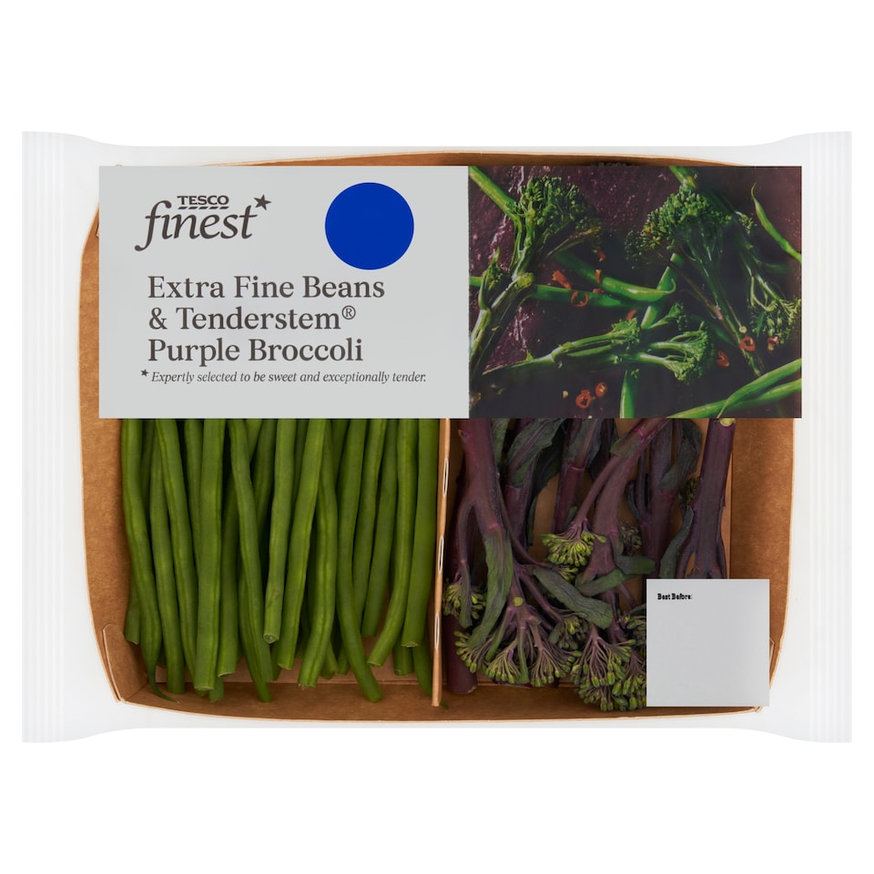 Tesco Finest Purple Tenderstem & Extra Fine Beans 190g