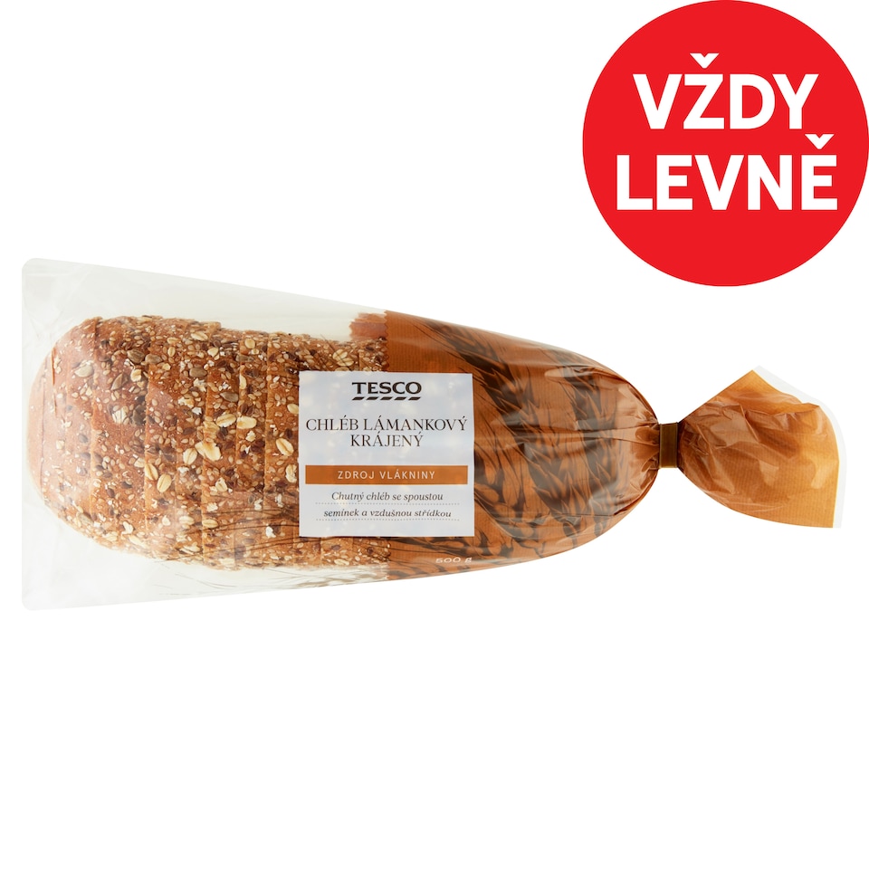 Tesco Chléb lámankový krájený 500g