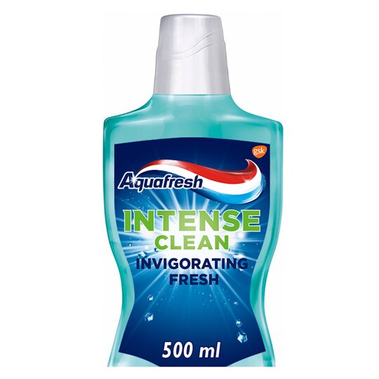 Aquafresh Intensive Clean Mouthwash 500Ml Tesco Groceries