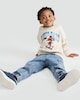 image 1 of F&F Boys Cotton Rich Rodeo Days Arizona Slogan Sweatshirt in Cream